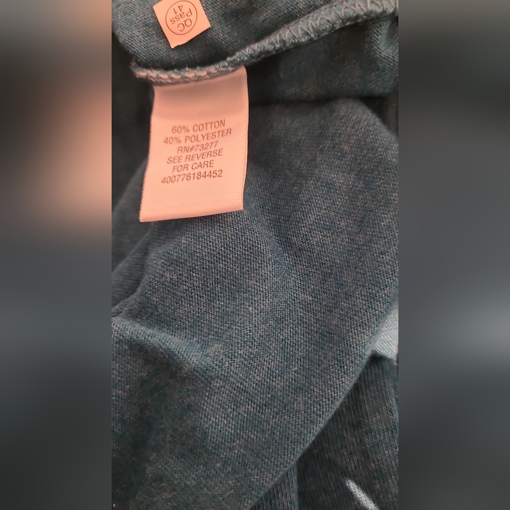 croft & barrow Men's Blue Henley Long Sleeve Shirt.Size L - Picture 6 of 6